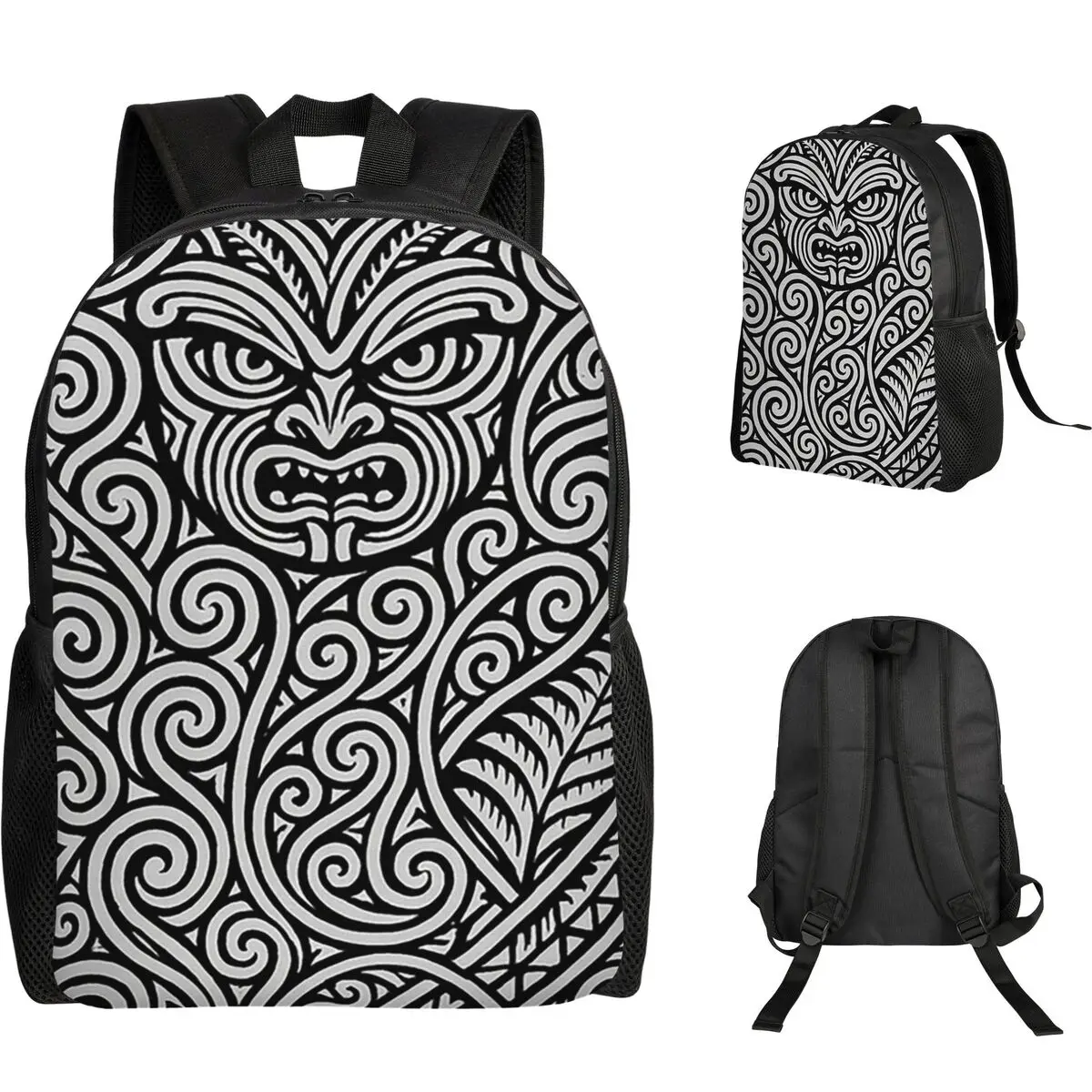 Mochila Tribal Maori Warrior Tattoo New Zealand Proud para estudiantes, niños y niñas, mochila escolar, bolsos de hombro para ordenador portátil