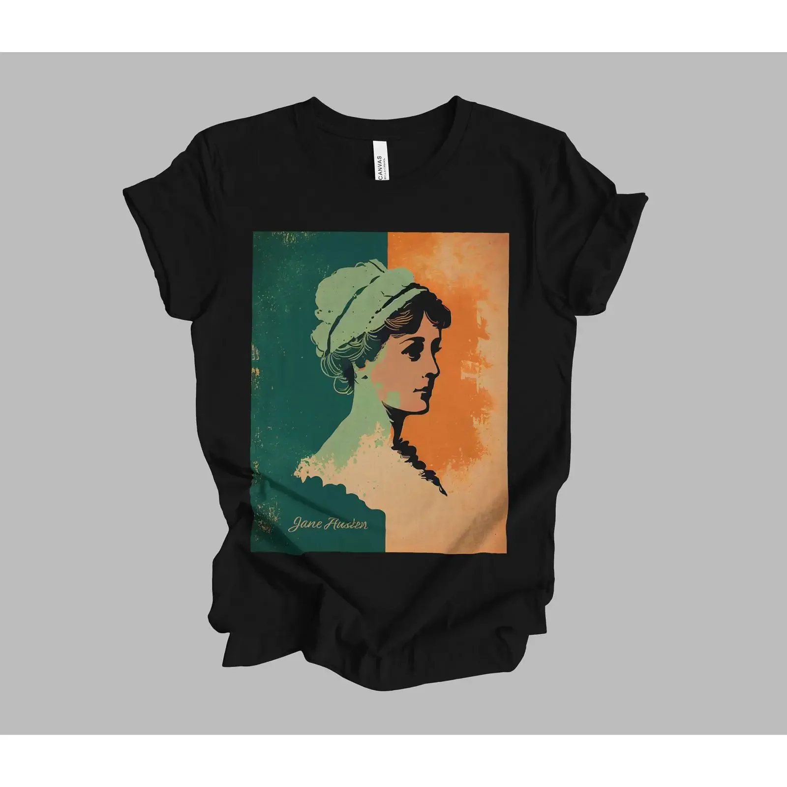 Jane Austen Minimalist Painting T Shirt 1 Literature Mindspring Retreat vintage Washed Comfortable graphic Slightly Soft