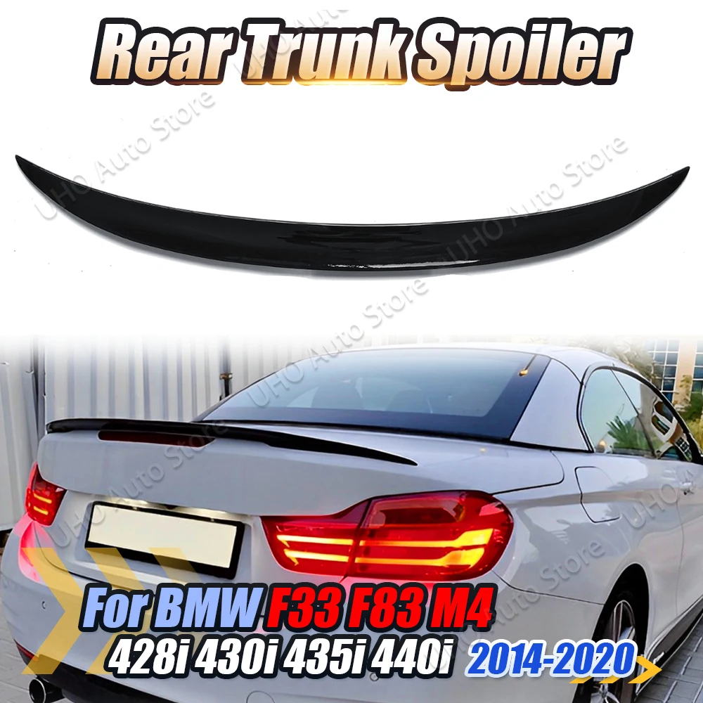 MP Style Car Roof Lip Tail Wing Rear Trunk Spoiler Body Kit Tuning For BMW 4 Series F33 428i 430i 435i 440i F83 M4 2014-2020