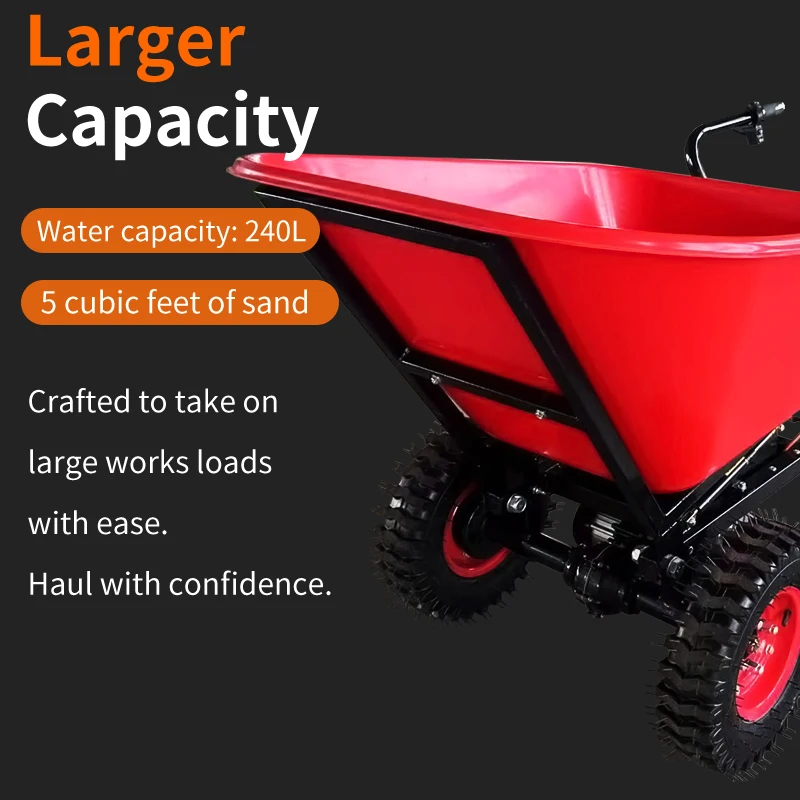 24V/12A Electric wheelbarrow handcart EWB9800 High volume