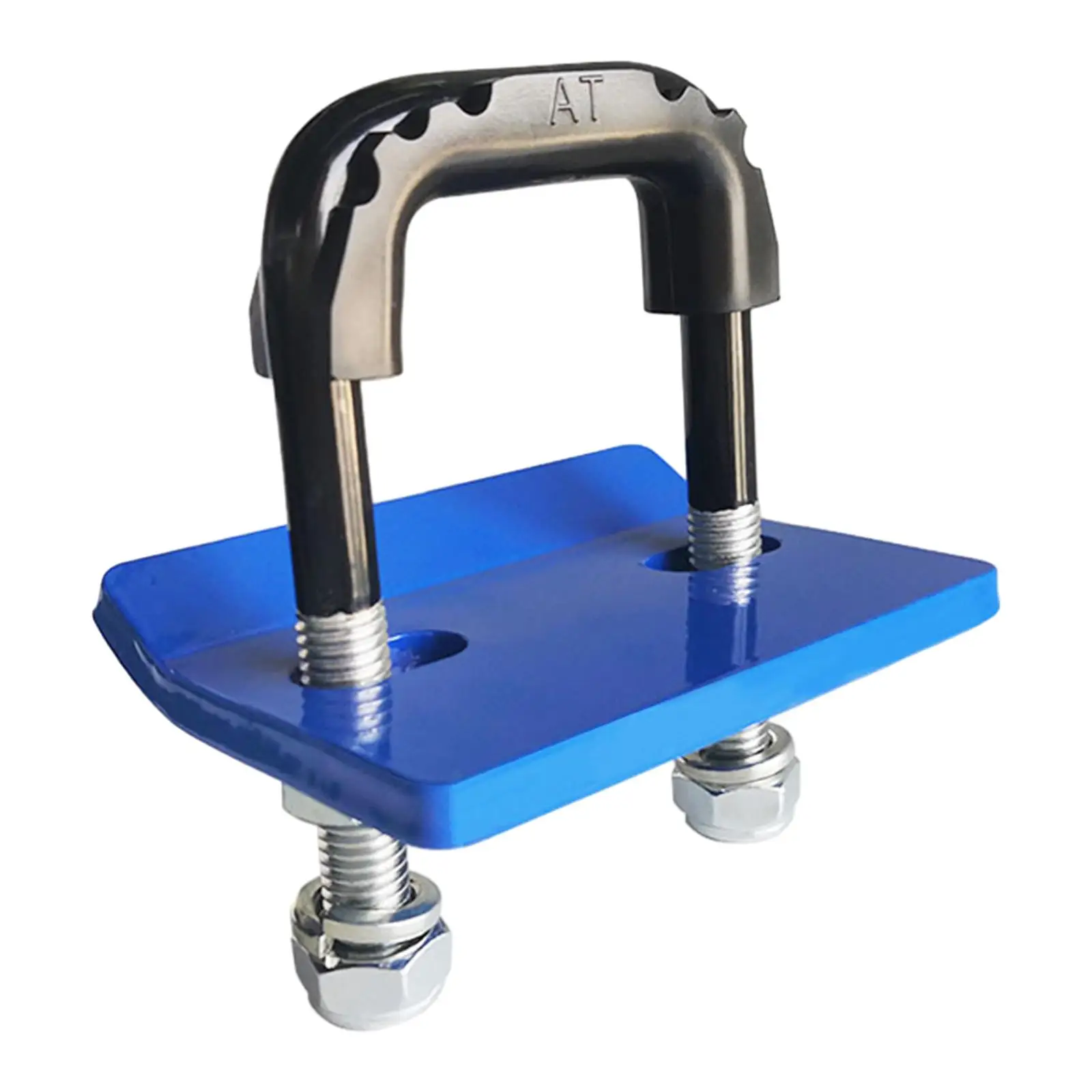 Anti-rattle clamp for trailer hitch tensioner for trailer hitch shell