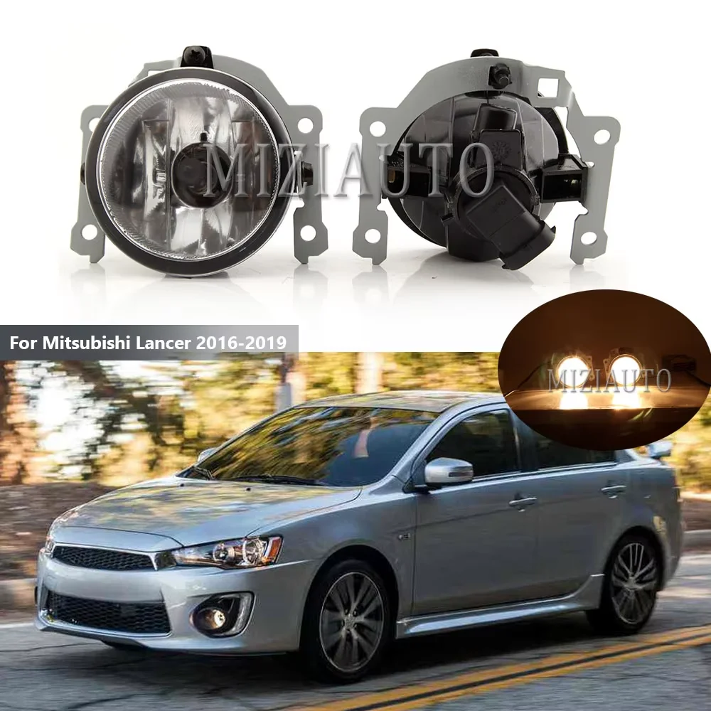

Fog Light Front Bumper Fog Lamp For Mitsubishi Lancer 2016-2019 Front Bumper Fog Lights Halogen Headlight Driving Fog lamp