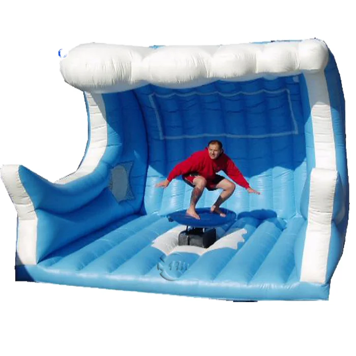

High Quality PVC Inflatable Surfboard New Design Double Wave Mechanical Surf Machine With Bag Repair Kit Printed Logo for Sale