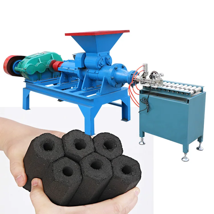 Charcoal briquette making machine Extruder Coconut shell wood briquette making equipment