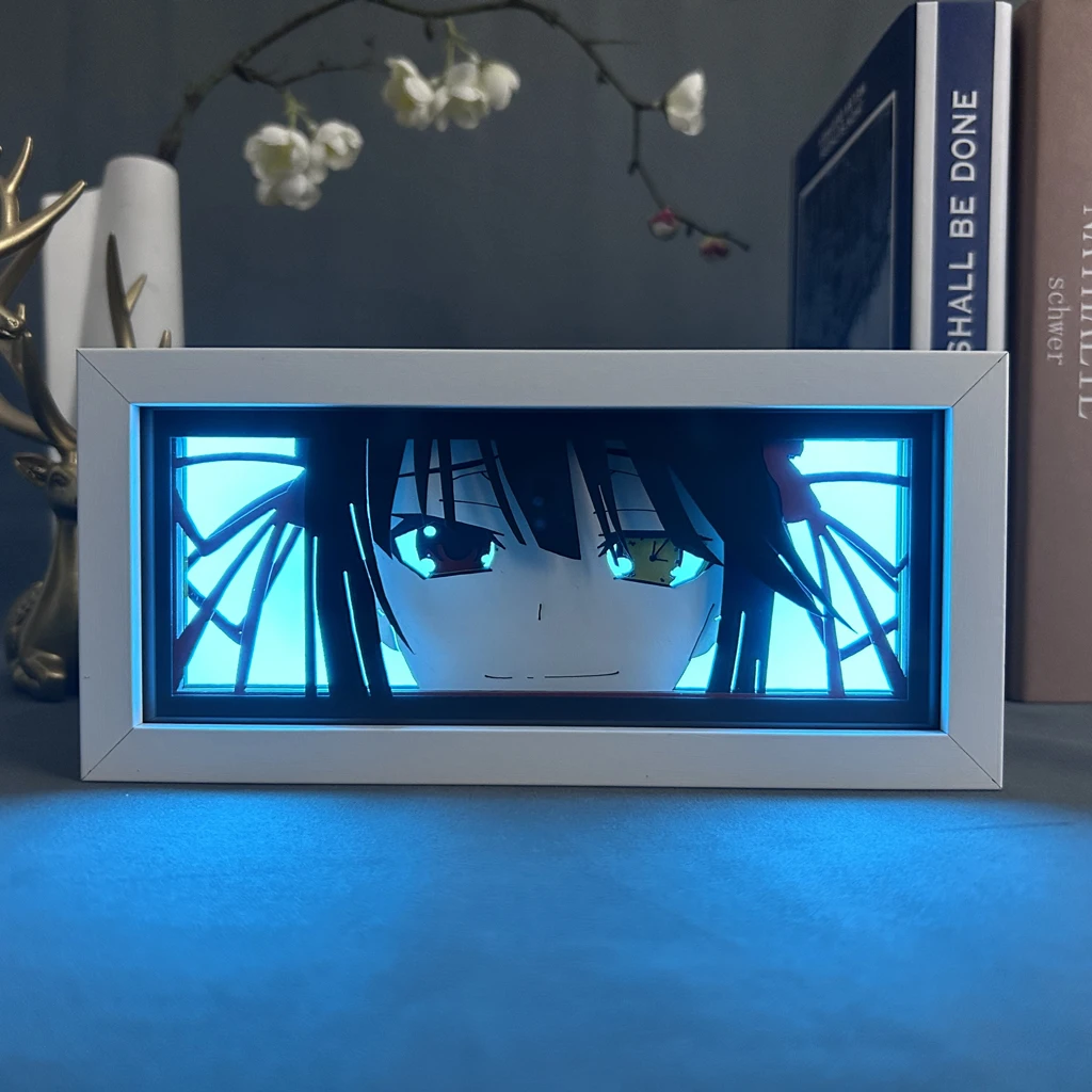 Manga Lightbox Date A Live Kurumi Tokisaki Led Night Light Decor For Room Lighting Anime Desk Lamp For Bedroom Birthday Gift