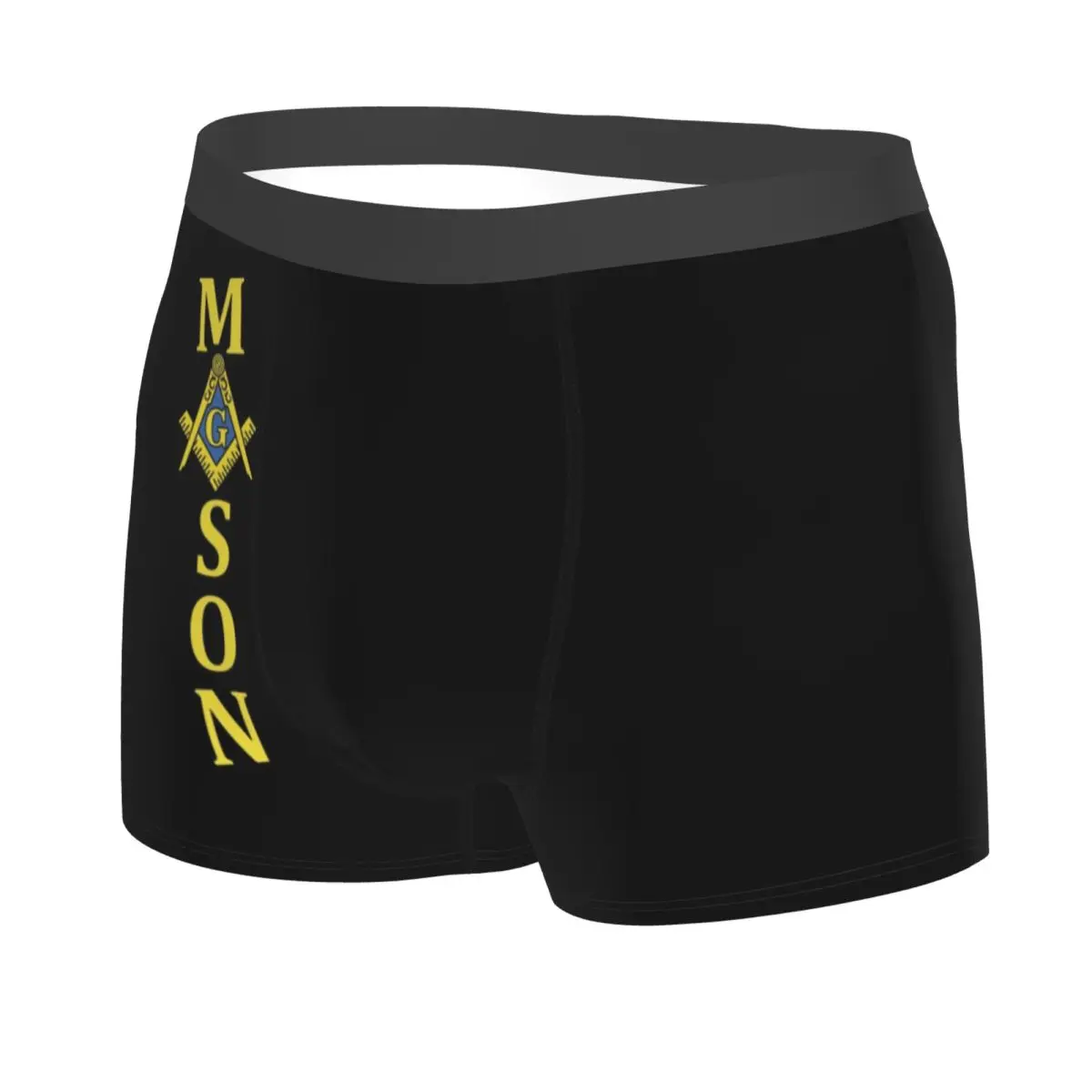 Ropa interior personalizada Mason para hombre, calzoncillos Boxer masónicos transpirables para masonería, pantalones cortos, bragas, calzoncillos suaves para hombre