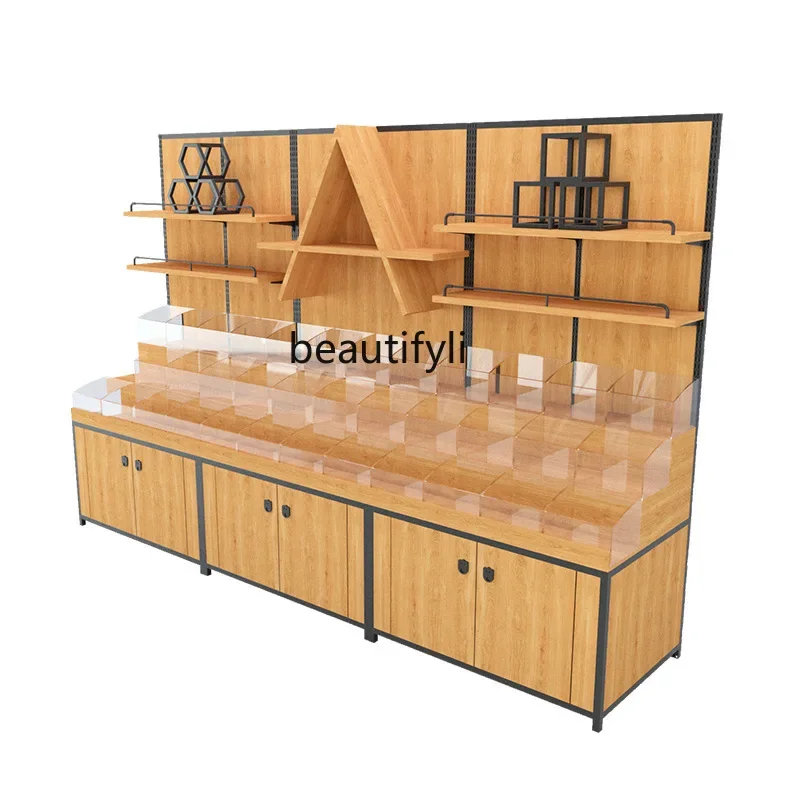 Grain Shelves Bulk Candy Specialty Shelves Supermarket Nuts, Display Shelves