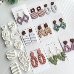 Geometry Arc Shape Polymer Clay Cutter Mold Rainbow Round DIY Earring Pendant Jewelry Cutting Die Manual Mold Soft Pottery Tools