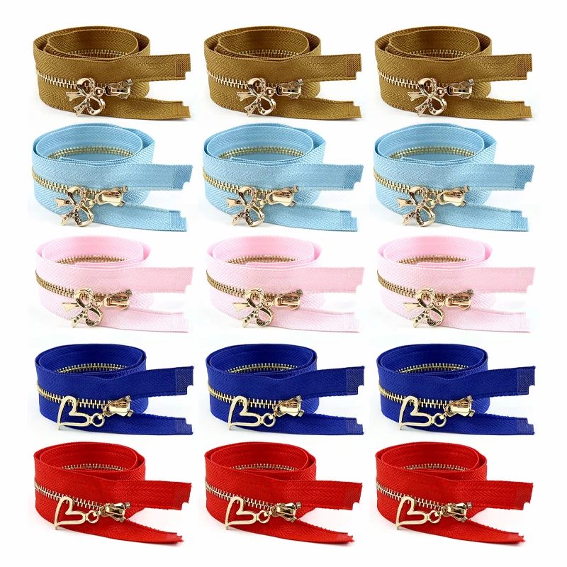 

5/10Pcs Meetee 3# Metal Zippers Bag Purse Closure Zips Tape 15-30cm Closed End Zipper Clothes Decor Zip DIY Sewing Replace Kits