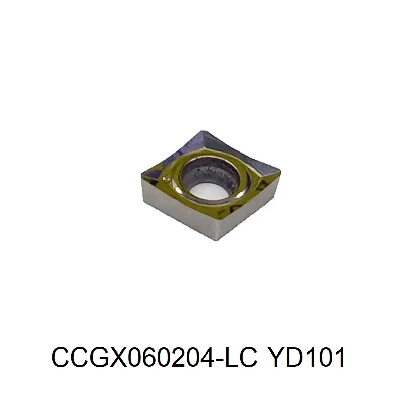 CCGX060204-LC/CCGX060204-LH YD101 CNC Carbide Inserts 50PCS/LOT For Copper And Aluminum Parts Processing