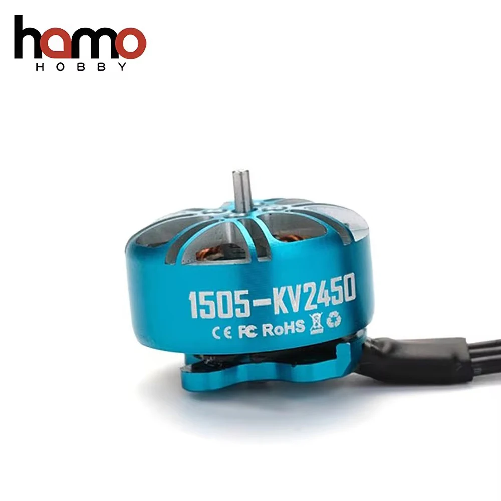 Hamo HOBBY 1505 2450KV / 3750KV Brushless Motor 3~6S Lipo for 2.5~4inch Propeller FPV Race Drone