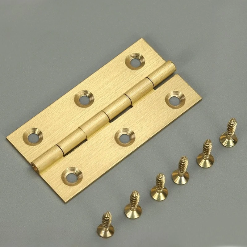 2 Pcs Vintage Thickened Brass Butterfly Folding Hinge Retro Furniture Small Hinge Antique Cabinet Door Flat Opening Folding Page