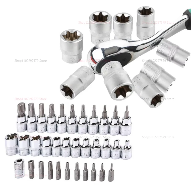 34 قطعة مآخذ توركس ستار ومجموعة بت مع صندوق تخزين لقم الأمن الإلكتروني محرك أداة محمولة لتفكيك إلكترونيات السيارات #5