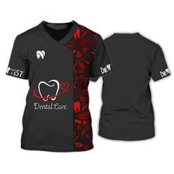 Summer Dentist 3D Print T-shirts Women Men Uniform Streetwear Workwear T Shirt Harajuku Oversized Tops Tees Girl Unisex Clothing