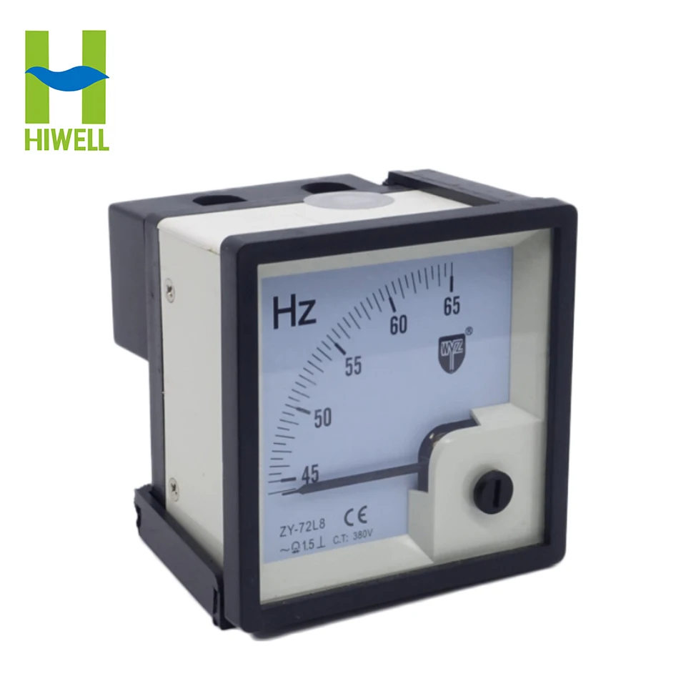 Factory supply 7L2 AC 100V 220V 380V Analog Panel Frequency Meter Tester Gauge Hertz Indicator