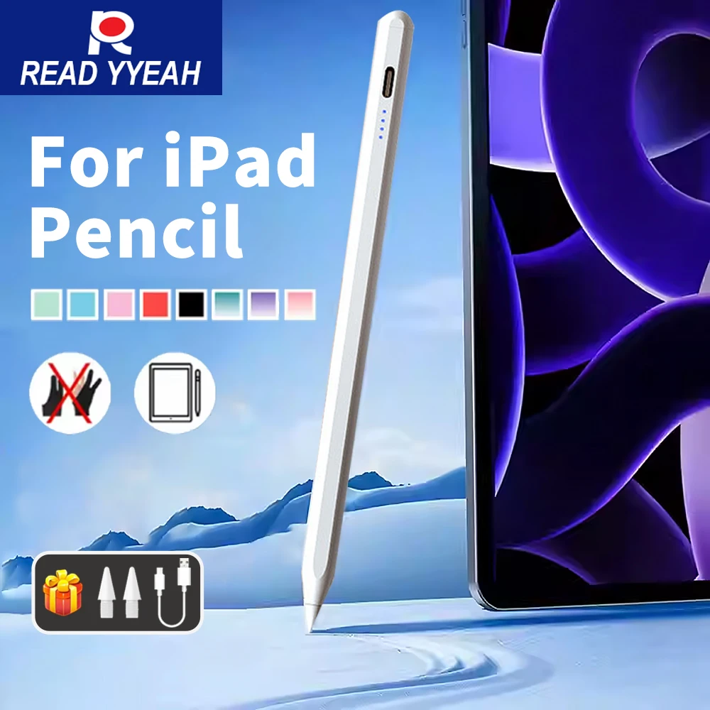Stylus Pen For Apple Pencil For iPad A16 2025 10th Generation Pro 13 M5 12.9 Air 11 M4 M 3 5 4 3 Mini 7 6 A17 8th 9th Touch Pens