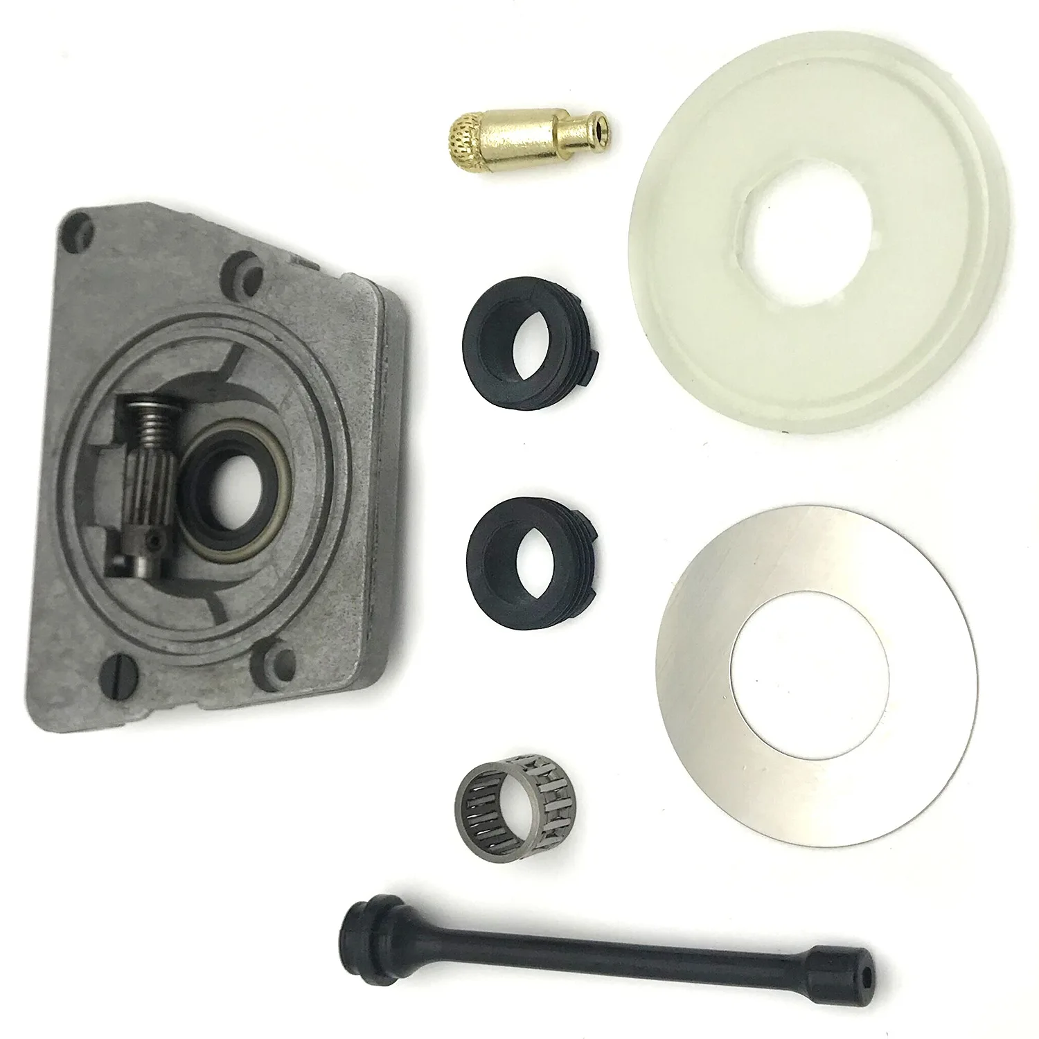 Kit filtro tubo flessibile per rondella della polvere dell'ingranaggio a vite senza fine della pompa dell'olio adatto per parti della motosega 61 66 266 268 272 XP 266XP 268XP 272XP