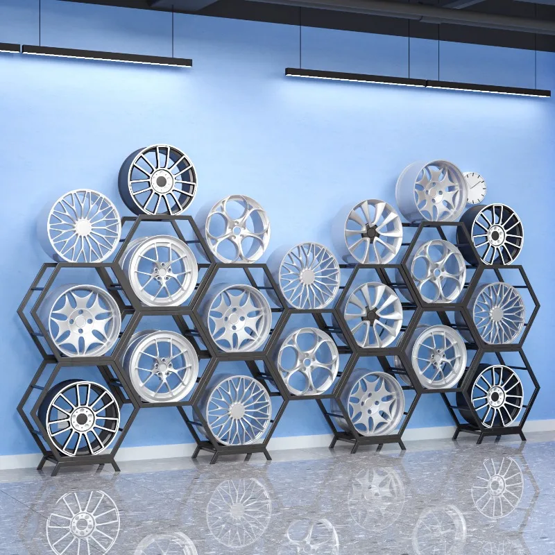 

Car Wheel Hub Display Rack 4S Store Modified Parts Display Rack Wheel Hub Rack Fetal Bell Display Rack Steel Bell Display