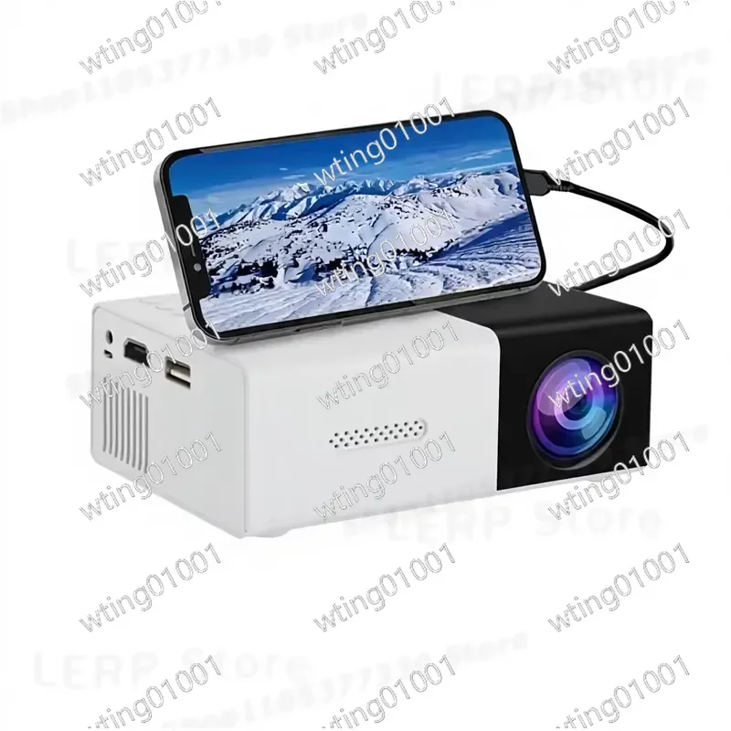 for Mini Portable HD Projector 1080P Compatible Home Theater Indoor Video Display Compact Design High Definition Bright Image