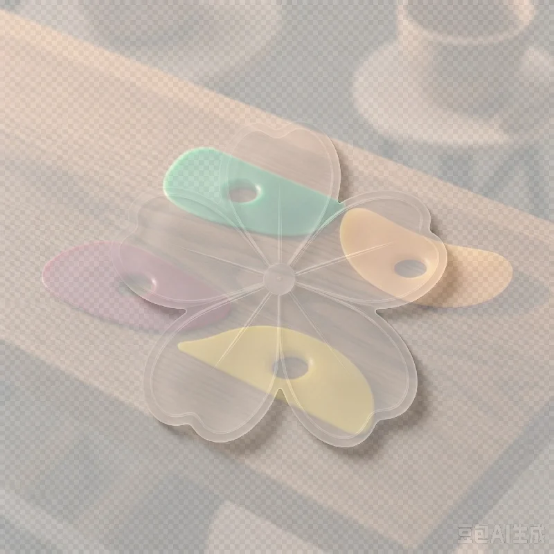 Solid Color Ceramic Soft Rubber Scraper 3-10Pcs Multi Size Option Non-Stick for Cake Decorating Counter Cleaning