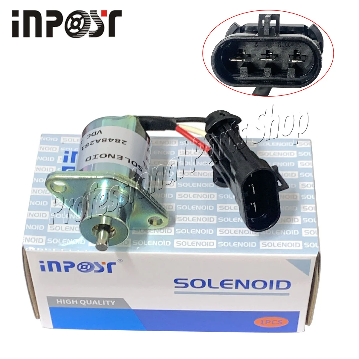 

2848A281 12V NEW Fuel Shutoff Solenoid For Perkins U Series