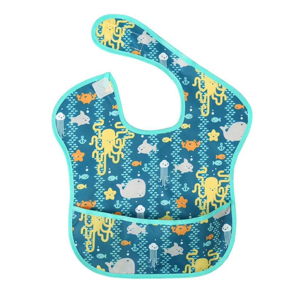 

3pcs Children's Saliva Towel Baby Bib Infant Bib Waterproof Cartoon Pattern (Little Octopus, , )