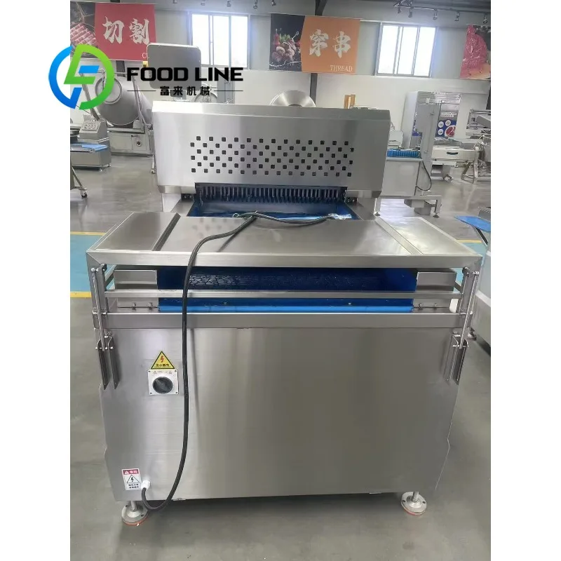 Frozen Meat Slicer Machine Bench Type Four Caster Wheels Stable Moving System Fresh Meat Processing Room Factory Wholesale
