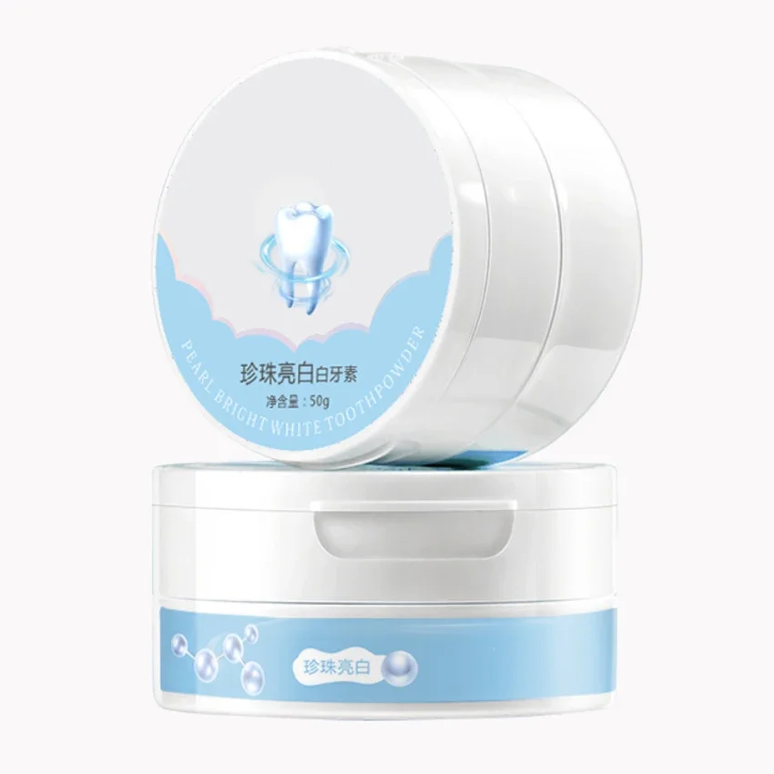 Pearl Bright Teeth Whitening Powder ยาสีฟันแป้ง,ใช้ลบคราบที่เกิดจากชา/กาแฟ/อาหาร,Whiten ฟันสีเหลือง