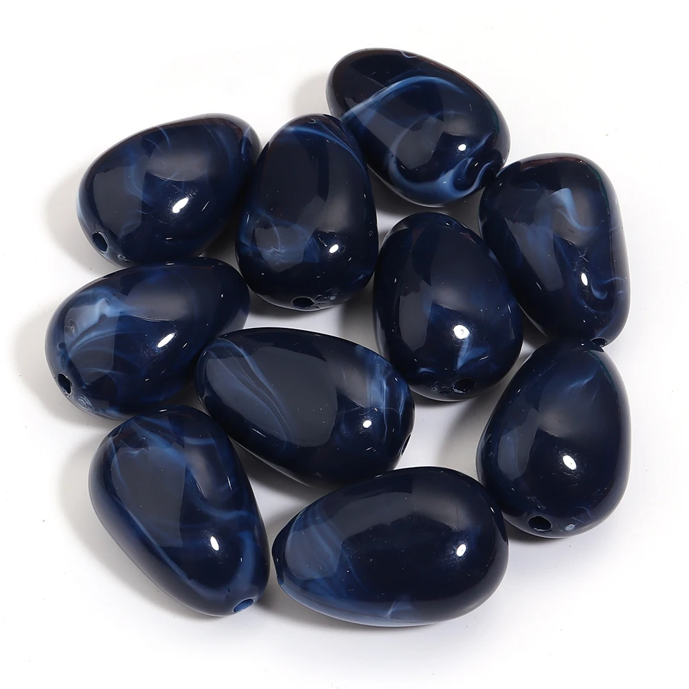 10pcs Irregular Acrylic Beads for DIY Jewelry Making