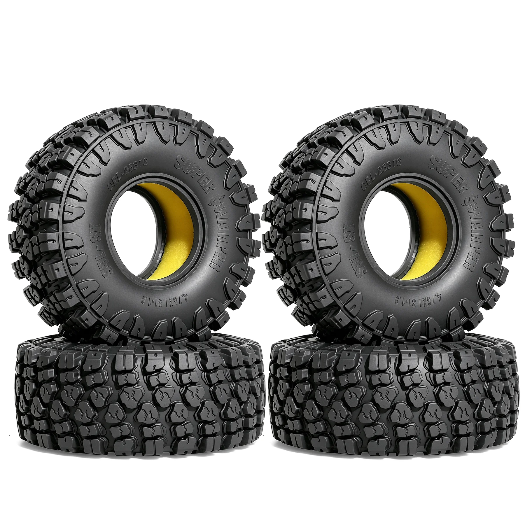1.9 Inch Tires 120mm for Axial SCX10 90047 SCX10 III AXI03007 Traxxas TRX-4 Redcat Gen 8 Gen 7