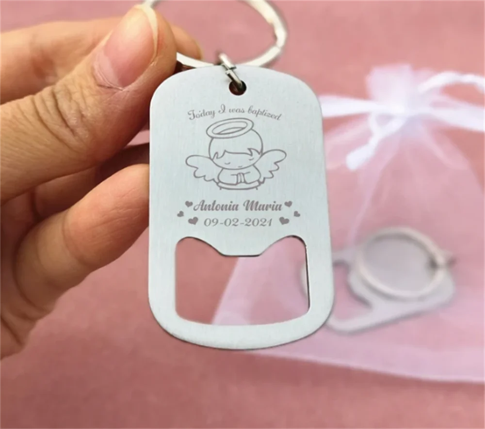 30 Stück personalisierte Flaschenöffner aus Edelstahl, Schlüsselanhänger für DIY mit personalisiertem Logo oder Fotos – Detail 5