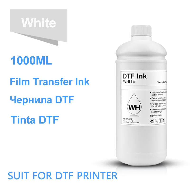 1000ML/Bottle DTF Ink PET Film Transfer Ink For Epson R1390 L1800 DX5 Printer For DTF Printing PET Film Printing And Transfer