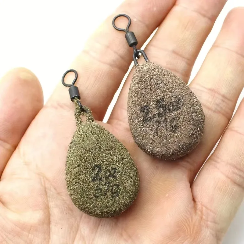 أوزان الرصاص المضمنة لصيد سمك الشبوط، مجموعة حوض الرصاص المطلي للصيد الآمن والفعال #6