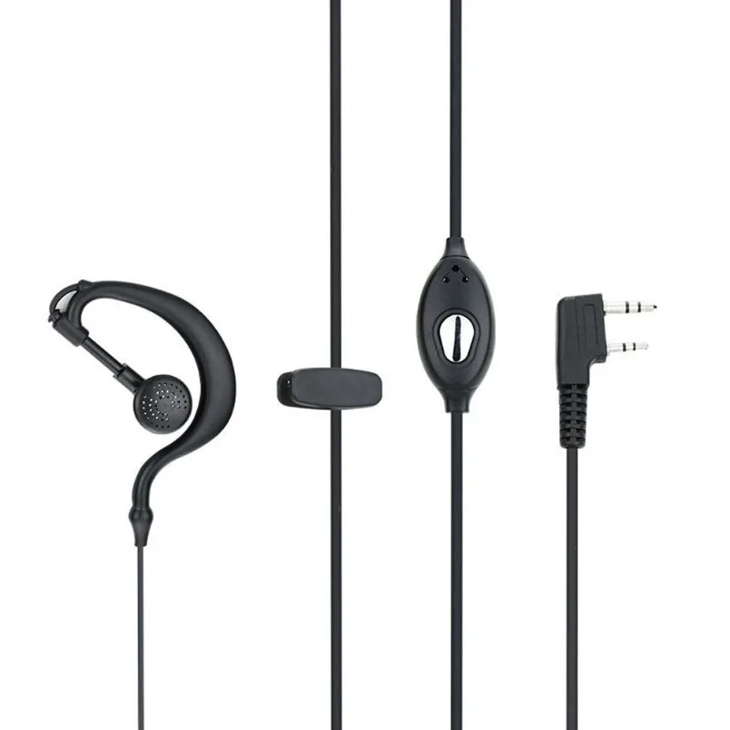 K‑Connector Walkie Talkie Earpiece Single Ear‑hook Headset Clear Audio Two‑Way Radio Headphone Accessory