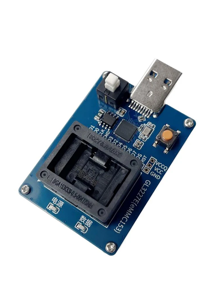 Gniazdo EMMC153 na USB 3.0 Gniazdo testowe odczytu i zapisu Układ HS400 GL3227E — zdjęcie 2