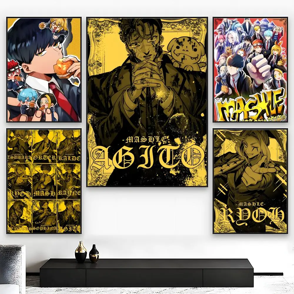 Mashle Magic and Muscles Anime Poster High-Grade Poster For Home Room Bar Cafe Decoration Art & Present