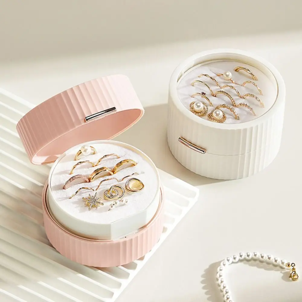 

Модная пластиковая коробка для хранения ювелирных изделий большой емкости, высококачественная витрина для ювелирных изделий, портативный футляр для ювелирных изделий для женщин и девочек