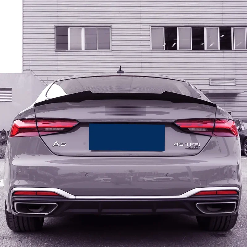 A5 Spoiler for Audi A4 A3 B8 B9 8V Real Carbon Fiber Rear Wing Saloon Tail Fin Sedan Accessories