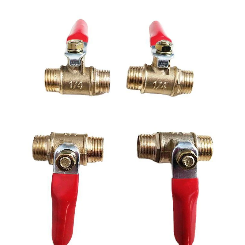 8MM Copper Air Splitter Valve Aquarium Fish Tank Air Pump Flow Splitter Distributor Pump Valve Tap LeverControl Switch Valve