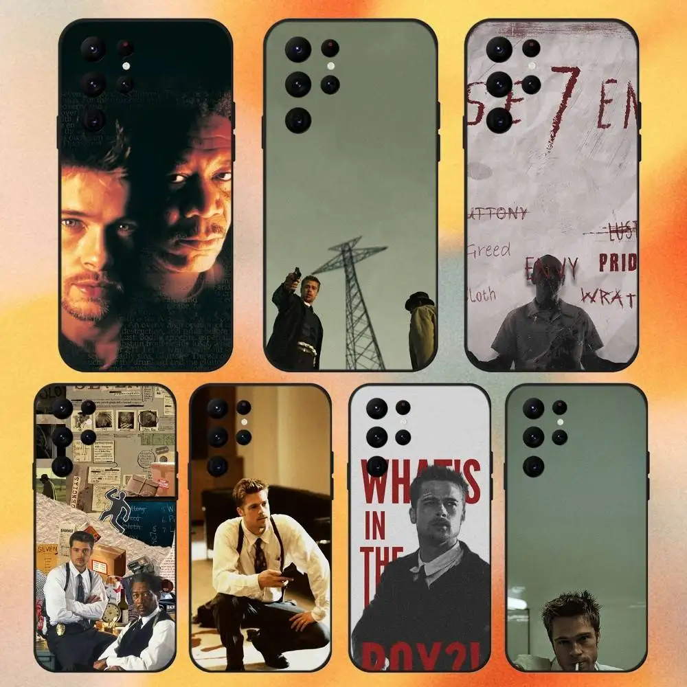 

Se7en Movie Phone Case For Samsung S 25,24,23,22,30,21,10,9,Ultra,Plus,Lite,FE,4,5G Black Soft Case