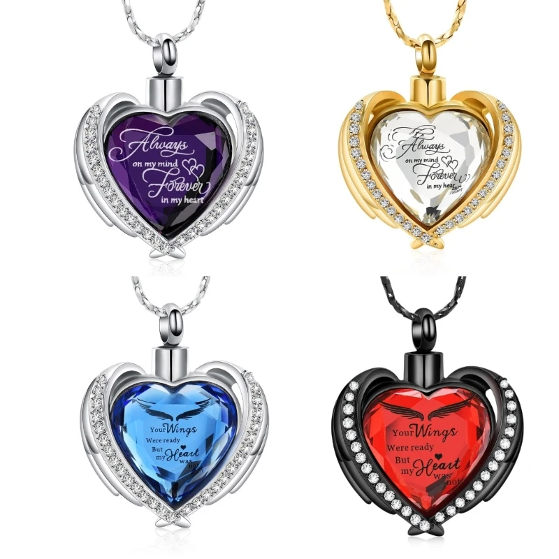 

Openable Stainless Steel Pet Ashes Necklace Stylish Pendant Neck Jewelry
