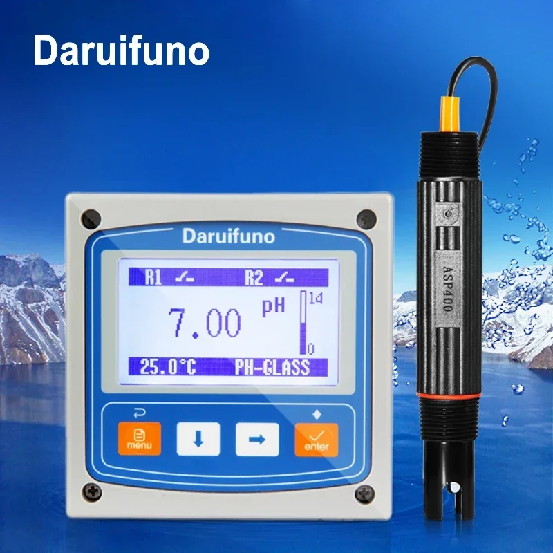 Automatic Dosing pH Controller Up and Down pH Meter Inline