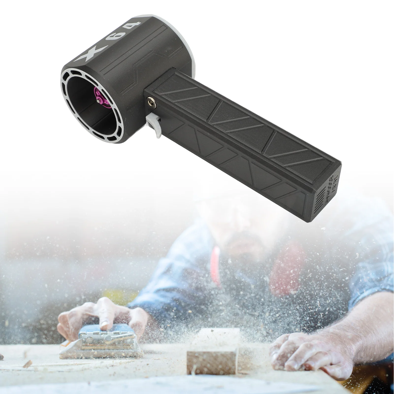 Ventilatore elettrico per polvere 100-240V Sblocco chiave 11 pale Potente ventilatore turbofan Motore senza spazzole per ventilatore a getto per auto domestica