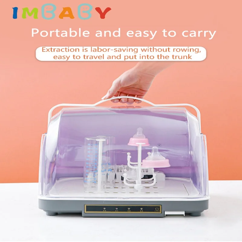 Baby Bottle Disinfector UV Disinfection Belt Drying Disinfection Cabinet Baby Tableware Bottle Storage 3-in-1