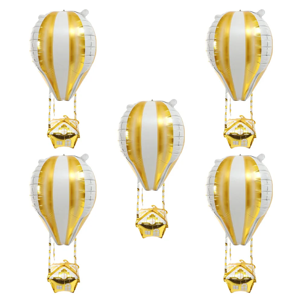 

4D Aluminum Film Balloons Hot Air Shaped Vivid Design Sturdy Material Party Decorations Wedding Supplies Graduation Festivals