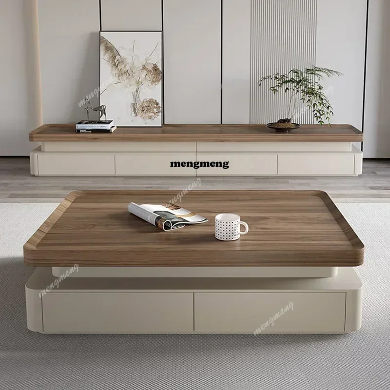 

Журнальный столик в скандинавском стиле, современный, многофункциональный, с системой хранения, для гостиной, деревянная мебель, Stolik Kawowy