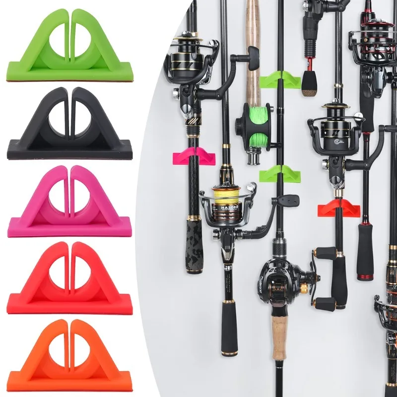 Fishing Rod Display Rack Vertical Bracket Plastic Bracket Fixing Rack Fishing Rod Collection Rack Fishing Tools Accessories