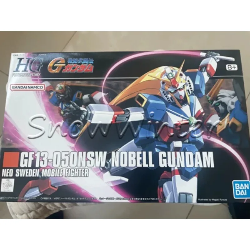 В наличии: Оригинальная сборная фигурка Bandai Gundam 1/144 HG GF13-050NSW NOBELL GUNDAM NEO SWEDEN, готовая к отправке.