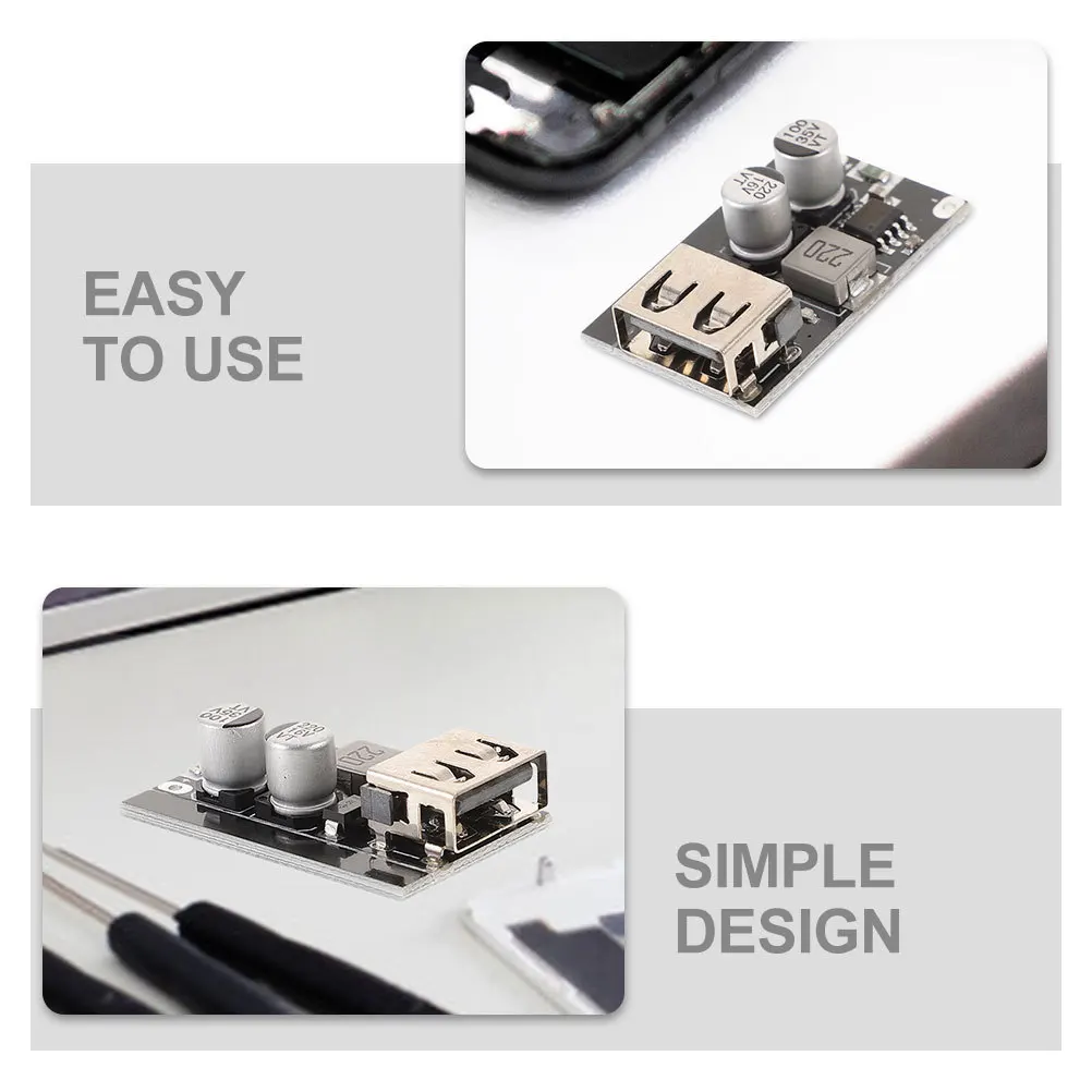 

2Pcs Dc-Dc Voltage Regulator Buck Converter USB 3.0 Fast Charging Board Step Down Power Module Stable High Efficiency Converter