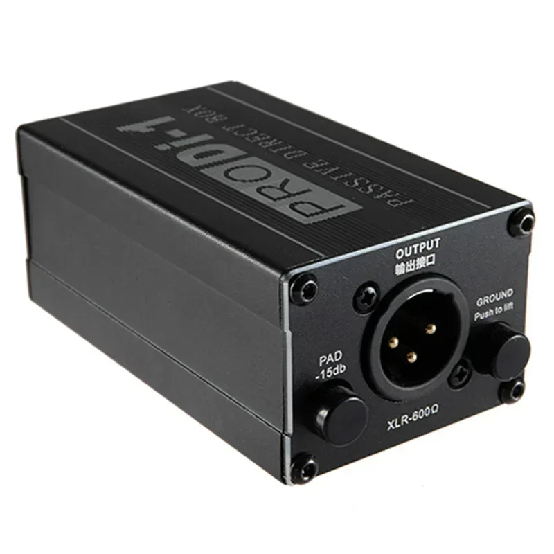 

Audio Box Signal Converter Audio Converter Single Channel DI-Box Passive Stereo DIRECT BOX DI-Box Direct Injection Audio Box